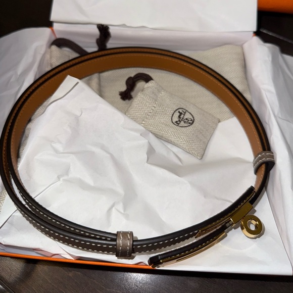 Hermes kelly belt etoupe - Picture 2 of 3